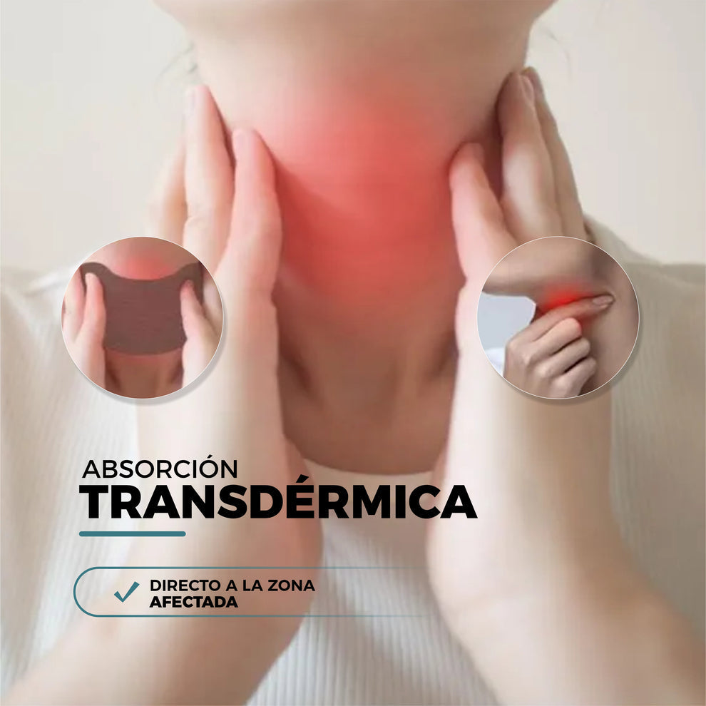 AlivioMax™ - Pack 6 Parches para el Dolor De Garganta