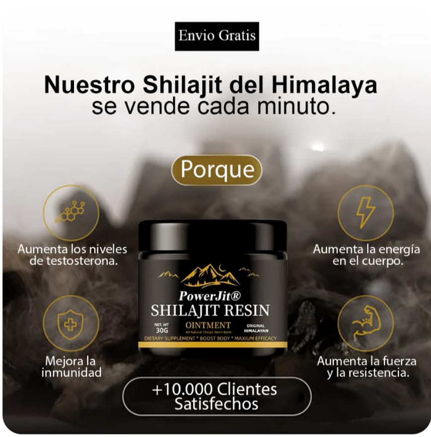 Shilajit Puro – Energía y Fortaleza Natural en su Máxima Potencia