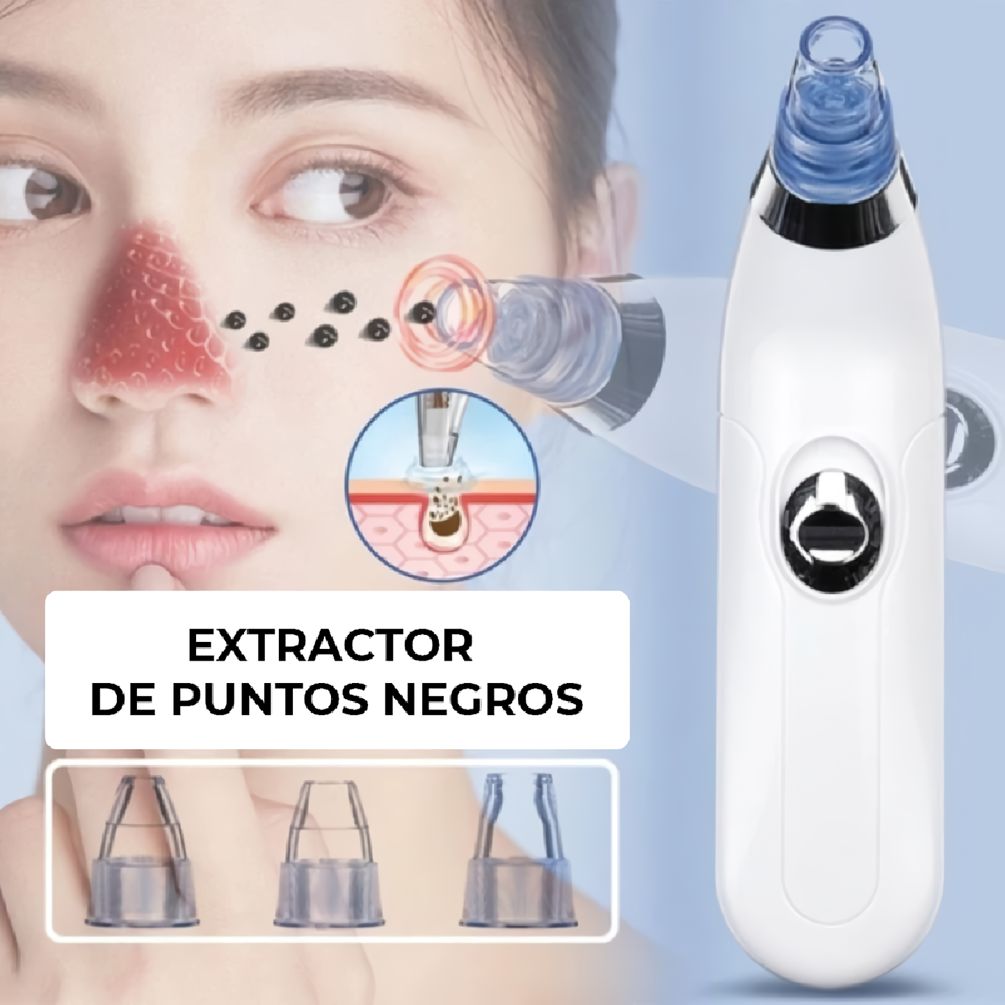 Punto Final Pro™ – Extractor de Puntos Negros y Espinillas